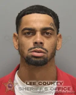 Mugshot of Tarel Deshawn Gavin booked in Lee County, Florida on September 22, 2026