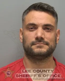 Mugshot of Isaac Moises Saez De Leon booked in Lee County, Florida on September 22, 2026