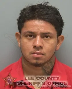 Mugshot of Angel Henri Aguilar Ramos booked in Lee County, Florida on September 24, 2026