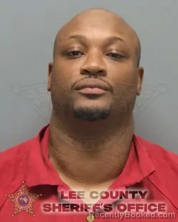 Mugshot of Clayton Ricardo Clarke booked in Lee County, Florida on September 24, 2026