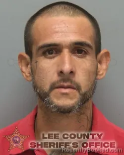 Mugshot of Andrew Rosales booked in Lee County, Florida on September 24, 2026
