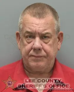 Mugshot of Russell Edward Larson booked in Lee County, Florida on September 25, 2026