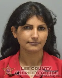 Mugshot of Maryam Mohammed Falih booked in Lee County, Florida on September 25, 2026
