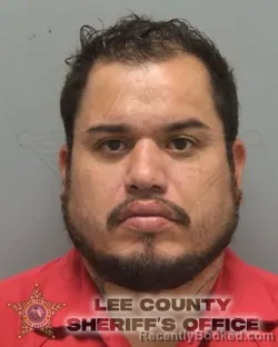 Mugshot of Jose Alberto Jr. Palacios booked in Lee County, Florida on September 25, 2026