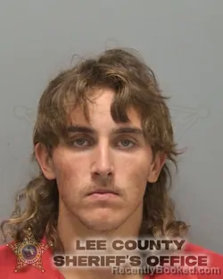 Mugshot of Colton James Rimes booked in Lee County, Florida on September 25, 2026
