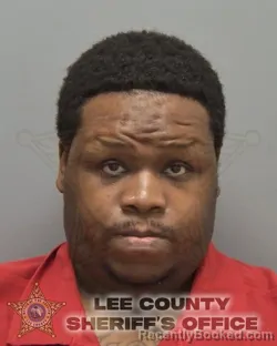 Mugshot of Anthony Deshaun Sirmons booked in Lee County, Florida on September 25, 2026