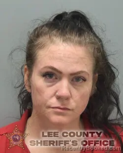 Mugshot of Cailey Hayes booked in Lee County, Florida on September 25, 2026