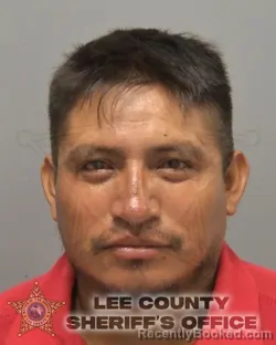 Mugshot of Yovani Hernandez Utuy booked in Lee County, Florida on September 25, 2026