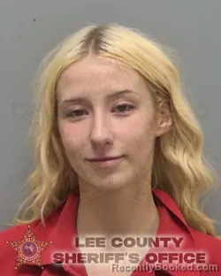 Mugshot of Skylar Ann Underwood booked in Lee County, Florida on September 26, 2026