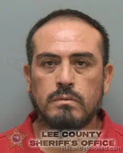 Mugshot of Eduardo Castillo booked in Lee County, Florida on September 26, 2026