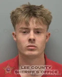 Mugshot of Cole David Stanley Garman booked in Lee County, Florida on September 27, 2026