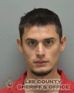 Mugshot of Gerardo Alejandre booked in Lee County, Florida on September 27, 2026