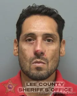 Mugshot of Javier Carlos Moreno booked in Lee County, Florida on September 28, 2026