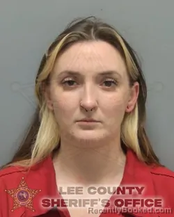 Mugshot of Ashley Brianna Kaelin booked in Lee County, Florida on September 29, 2026