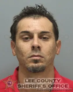 Mugshot of Justen Andrew Burton booked in Lee County, Florida on September 29, 2026