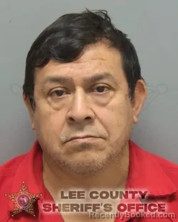 Mugshot of Tadeo Fermin Mejia Lopez booked in Lee County, Florida on September 29, 2026