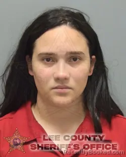 Mugshot of Liliana Geiby Barrios Aguilar booked in Lee County, Florida on September 29, 2026