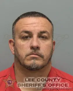 Mugshot of Christopher Luis Rosado booked in Lee County, Florida on September 29, 2026
