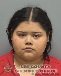 Mugshot of Sabrina Garza booked in Lee County, Florida on September 29, 2026