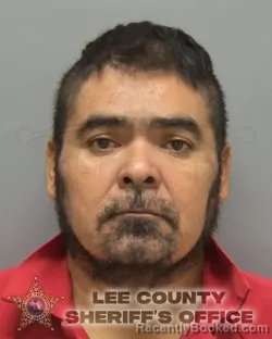 Mugshot of Francisco Duarte Mendoza booked in Lee County, Florida on October 1, 2026
