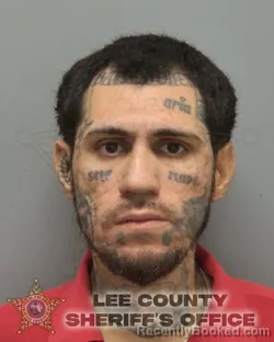 Mugshot of Frankie Saul Rodriguez booked in Lee County, Florida on October 1, 2026