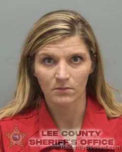 Mugshot of Amber Lynn Freiberg booked in Lee County, Florida on October 2, 2026