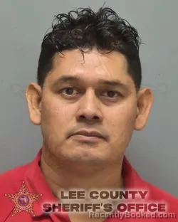 Mugshot of Juan Miguel Gonzales Garcia booked in Lee County, Florida on October 2, 2026