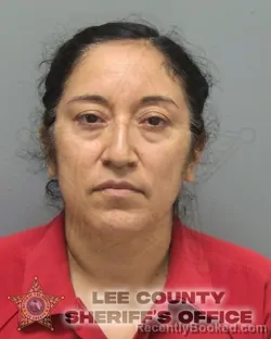 Mugshot of Galdina Morales Leon booked in Lee County, Florida on October 2, 2026