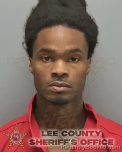 Mugshot of Kwameaine Rashad Brown booked in Lee County, Florida on October 3, 2026