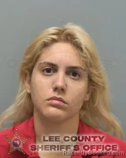 Mugshot of Claudia Daniela Hernandez Miranda booked in Lee County, Florida on October 3, 2026