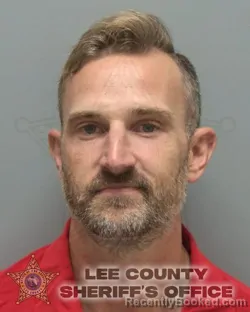 Mugshot of Jeffrey Thomas Diegel booked in Lee County, Florida on October 3, 2026