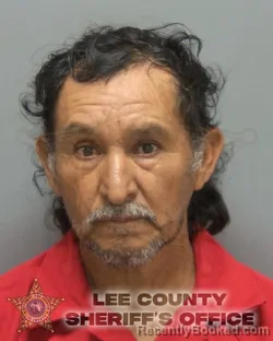 Mugshot of Adrian Bustos Murrillo booked in Lee County, Florida on October 4, 2026