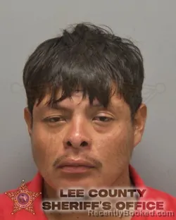 Mugshot of David Jimenez booked in Lee County, Florida on October 4, 2026