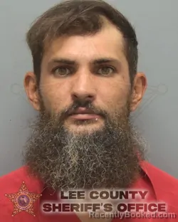 Mugshot of William Dustin Roberts booked in Lee County, Florida on October 4, 2026