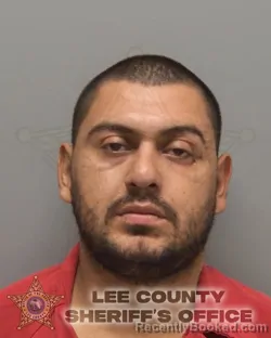 Mugshot of Fernando Guillen Delgado booked in Lee County, Florida on October 4, 2026