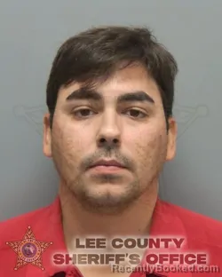 Mugshot of Jorge Alejandro Acosta booked in Lee County, Florida on October 5, 2026