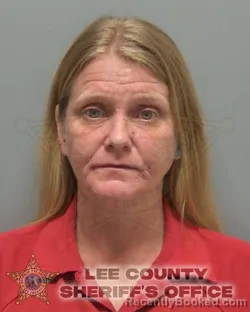 Mugshot of Elizabeth Ann Finnegan booked in Lee County, Florida on October 5, 2026