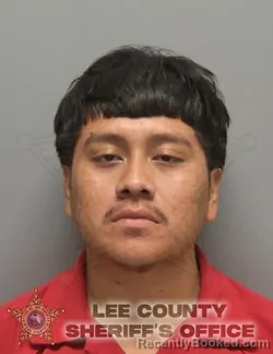 Mugshot of Mateo Francisco Esteban booked in Lee County, Florida on October 5, 2026