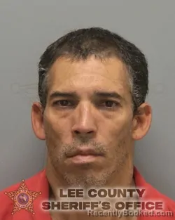Mugshot of Rodolfo Alexander Jerez-Ortiz booked in Lee County, Florida on October 5, 2026