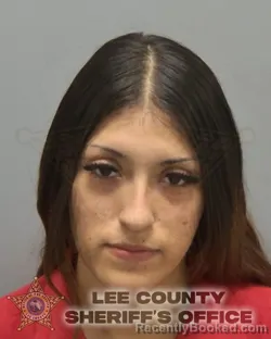 Mugshot of Nariah Oralia Borrego booked in Lee County, Florida on October 5, 2026