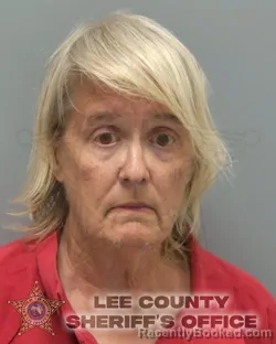 Mugshot of Mary Margaret Paulis booked in Lee County, Florida on October 5, 2026
