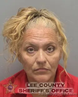 Mugshot of Michelle Yvette Lallier booked in Lee County, Florida on October 6, 2026