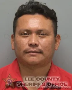 Mugshot of Cristobal Alvarez Armira booked in Lee County, Florida on October 7, 2026