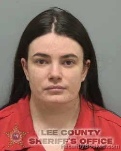 Mugshot of Alexandria Calderone booked in Lee County, Florida on October 7, 2026