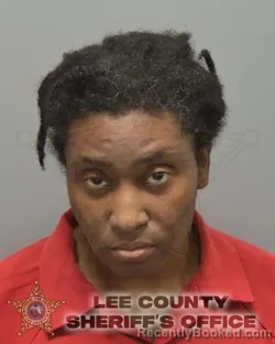 Mugshot of Jalesa Erica Menzie booked in Lee County, Florida on October 7, 2026