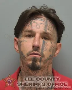 Mugshot of Dillon Michael Merrill booked in Lee County, Florida on October 7, 2026