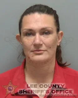 Mugshot of Nicole Evelyn Sweeney booked in Lee County, Florida on October 8, 2026