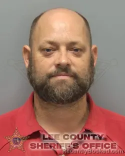 Mugshot of Michael Ryan Schad booked in Lee County, Florida on October 8, 2026
