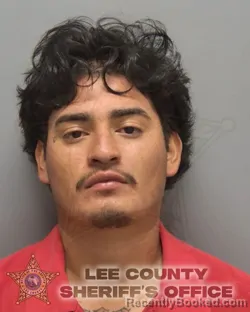Mugshot of Alexis Elias Blanco Ortiz booked in Lee County, Florida on October 8, 2026