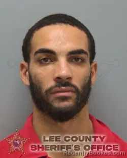 Mugshot of Korey Jonathan Mcleod booked in Lee County, Florida on October 8, 2026